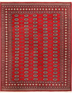 Bokhara Pakistan Ghiordes Rectangle Geometric Large Wool 8′ 1 x 10′ 1 / 246 x 307  – 78659372