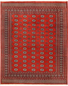 Bokhara Pakistan Ghiordes Rectangle Geometric Large Wool 8′ 1 x 10′ / 246 x 305  – 78659439