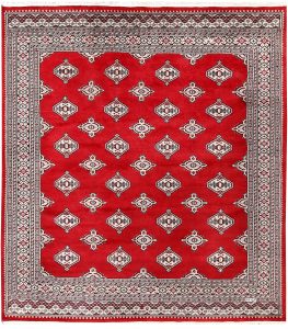 Jaldar Geometric Rectangle Wool Red 6′ 7 x 7′ 3 / 201 x 221  – 78659632