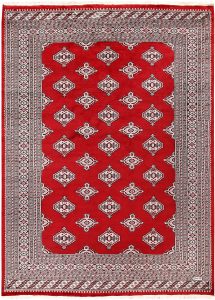 Jaldar Geometric Rectangle Wool Red 6′ 7 x 8′ 10 / 201 x 269  – 78659634