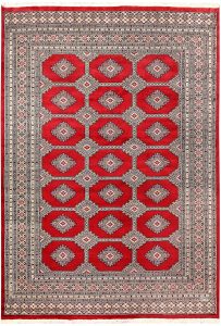 Jaldar Geometric Rectangle Wool Red 6′ 9 x 8′ 5 / 206 x 257  – 78659638