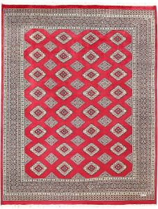 Jaldar Geometric Rectangle Wool Red 6′ 6 x 8′ 4 / 198 x 254  – 78659648