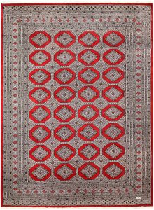 Jaldar Geometric Rectangle Wool Red 6′ 7 x 8′ 8 / 201 x 264  – 78659652