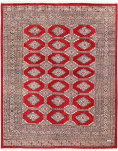 Jaldar Geometric Rectangle Wool Red 6′ 6 x 8′ 2 / 198 x 249  – 78659668