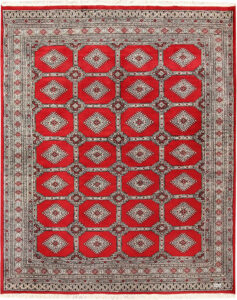 Jaldar Geometric Rectangle Wool Red 6′ 9 x 8′ 2 / 206 x 249  – 78659671