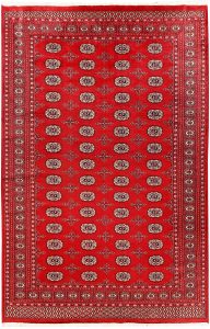 Bokhara Pakistan Ghiordes Rectangle Geometric Large Wool 6′ x 9′ 2 / 183 x 279  – 78660056