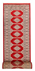 Jaldar Geometric Runner Wool Red 2′ 7 x 13′ 1 / 79 x 399  – 78660070