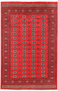 Bokhara Pakistan Ghiordes Rectangle Geometric Medium Wool 5′ 11 x 9′ 1 / 180 x 277  – 78660128