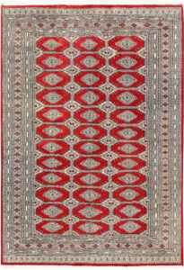 Jaldar Geometric Rectangle Wool Red 5′ 11 x 8′ 6 / 180 x 259  – 78660177