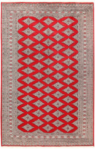 Jaldar Geometric Rectangle Wool Red 5′ 11 x 9′ 3 / 180 x 282  – 78660184