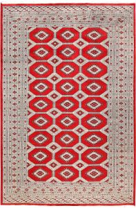 Jaldar Geometric Rectangle Wool Red 6′ 2 x 9′ 5 / 188 x 287  – 78660204