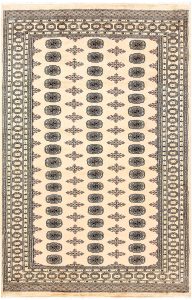 Bokhara Pakistan Ghiordes Rectangle Geometric Large Wool 6′ x 9′ 5 / 183 x 287  – 78660289