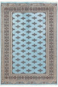 Butterfly Pakistan Ghiordes Rectangle Geometric Medium Wool 5′ 5 x 7′ 10 / 165 x 239  – 78660636