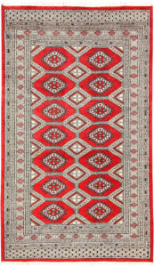 Jaldar Geometric Rectangle Wool Red 4′ x 6′ 10 / 122 x 208  – 78661003
