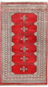 Jaldar Geometric Rectangle Wool Red 4′ x 7′ 1 / 122 x 216  – 78661004