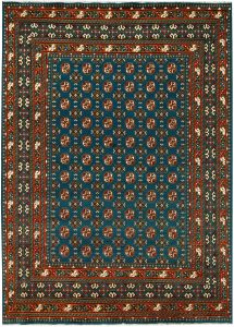 Baluchi Afghanistan Ghiordes Rectangle Geometric Large Wool 6′ 9 x 9′ 4 / 206 x 285  – 78662365