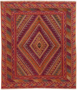Mashwani Geometric Rectangle Wool Conglomerate 3′ 9 x 4′ 4 / 114 x 132  – 78663821