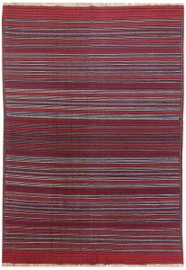 Maliki (Herat Kilim) Geometric Rectangle Wool Red 4′ 3 x 6′ 1 / 130 x 185  – 78663901