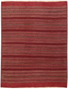 Maliki (Herat Kilim) Geometric Rectangle Wool Red 4′ 9 x 6′ 3 / 145 x 191  – 78663903