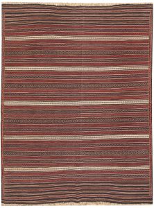 Maliki (Herat Kilim) Geometric Rectangle Wool Conglomerate 4′ 7 x 5′ 11 / 140 x 180  – 78663915