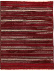 Maliki (Herat Kilim) Geometric Rectangle Wool Red 4′ 10 x 6′ 4 / 147 x 193  – 78663928