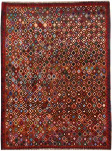 Baluchi Afghanistan Ghiordes Rectangle Geometric Medium Wool 4′ 2 x 6′ 4 / 127 x 193  – 78663976