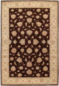 Ziegler Curvilinear Rectangle Wool Saddle Brown 6′ 6 x 9′ 8 / 198 x 295  – 78664576