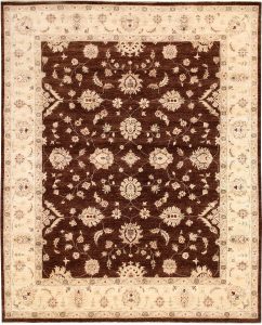 Ziegler Curvilinear Rectangle Wool Saddle Brown 8′ x 9′ 11 / 244 x 302  – 78664806