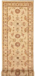 Oushak Curvilinear Runner Wool Blanched Almond 2′ 7 x 9′ 9 / 79 x 297  – 78665368