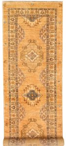 Oushak Curvilinear Runner Wool Peru 2′ 6 x 7′ 8 / 76 x 234  – 78665441