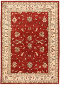 Ziegler Curvilinear Rectangle Wool Red 5′ 6 x 7′ 10 / 168 x 239  – 78665542