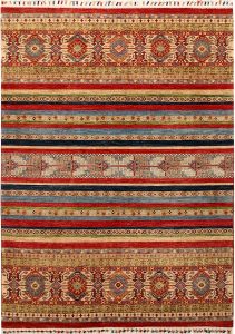Kazak (Qazax) Geometric Rectangle Wool Conglomerate 5′ 7 x 7′ 9 / 170 x 236  – 78667291