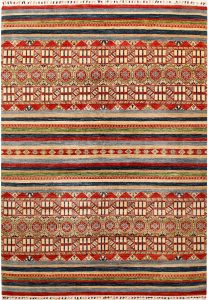 Kazak (Qazax) Geometric Rectangle Wool Conglomerate 6′ 9 x 9′ 5 / 206 x 287  – 78667323