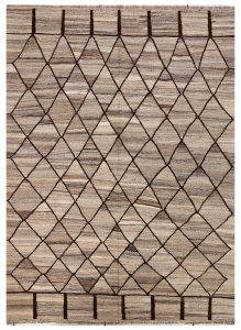 Kilim Geometric Rectangle Wool Conglomerate 5′ 10 x 7′ 11 / 178 x 241  – 78670031